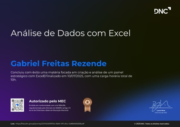 Análise de Dados com Excel